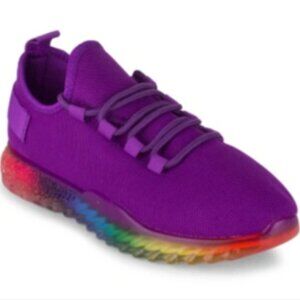 🎁 Sale! Affinity Lace-up Rainbow Sole Sneakers sz 11, runs small--fits size 10